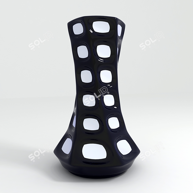 Elegance Blooms: Decorative Vase 3D model image 1