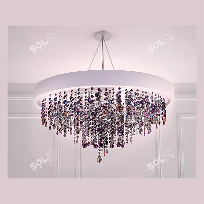 Masiero Aurea Crystal Chandelier 3D model image 2