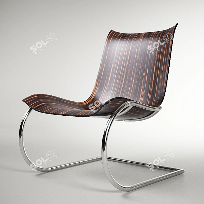 Fredericia Agitari Lounge: Modern Elegance 3D model image 1