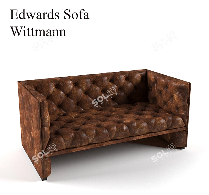 Elegant Edwards Sofa by Wittmann 3D model image 1