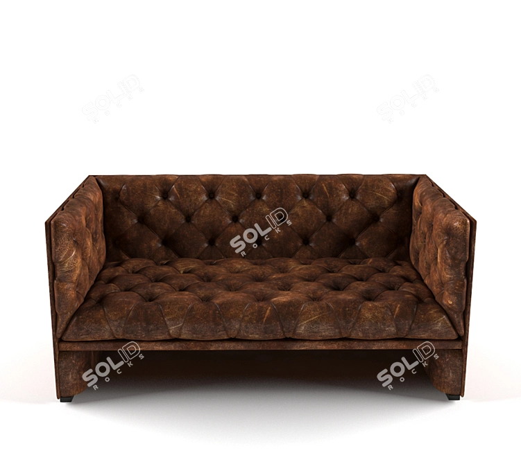 Elegant Edwards Sofa by Wittmann 3D model image 2