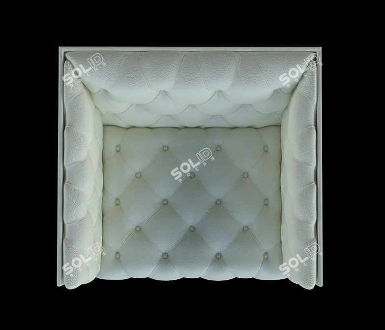 Elegant Edwards Armchair by Wittmann 3D model image 2