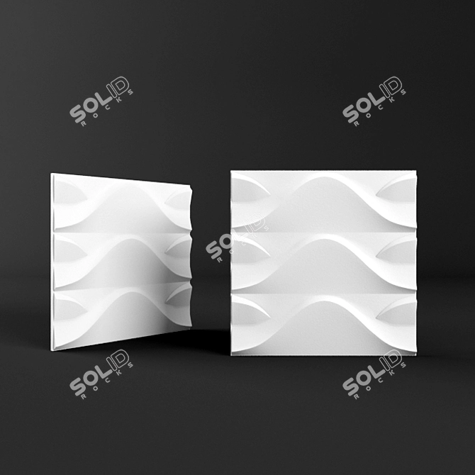 Dragon 3D Bamboo Panel 3D model image 1