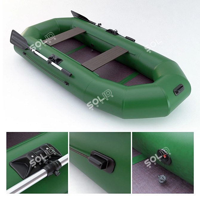 Ultimate PVC Boat - Texture Pack 3D model image 1