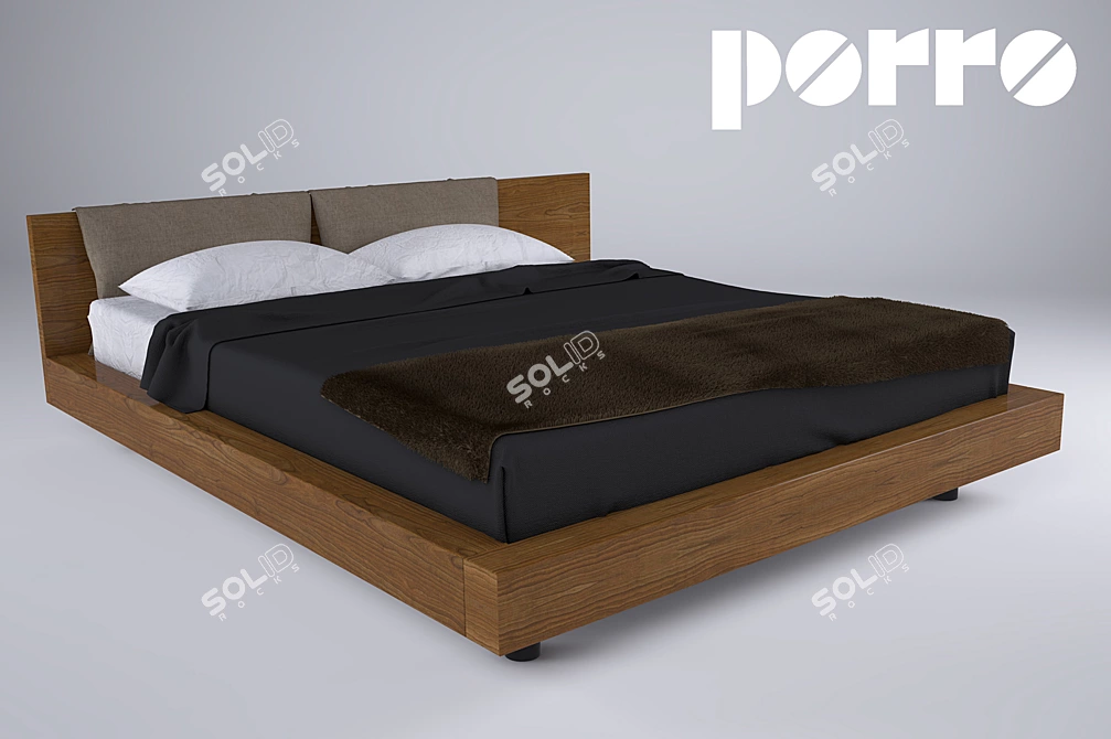 Porro Taiko Bed 3D model image 2