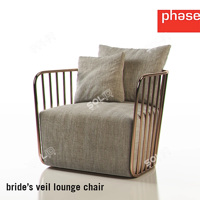 Ethereal Dream Veil Lounge Chair 3D model image 1