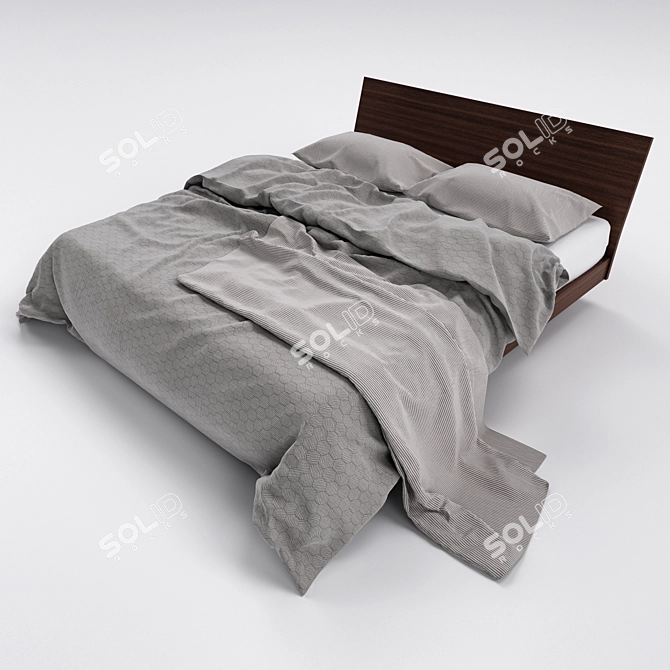 Soft and Marvelous Bed 10 3D model image 2