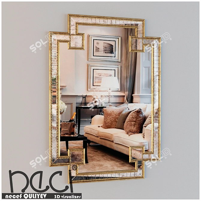 Reflect Beauty Mirror 3D model image 1