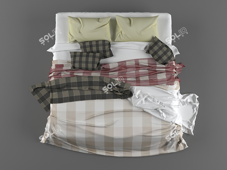 Luxury Bedding Set: Transform Your Bedroom 3D model image 3