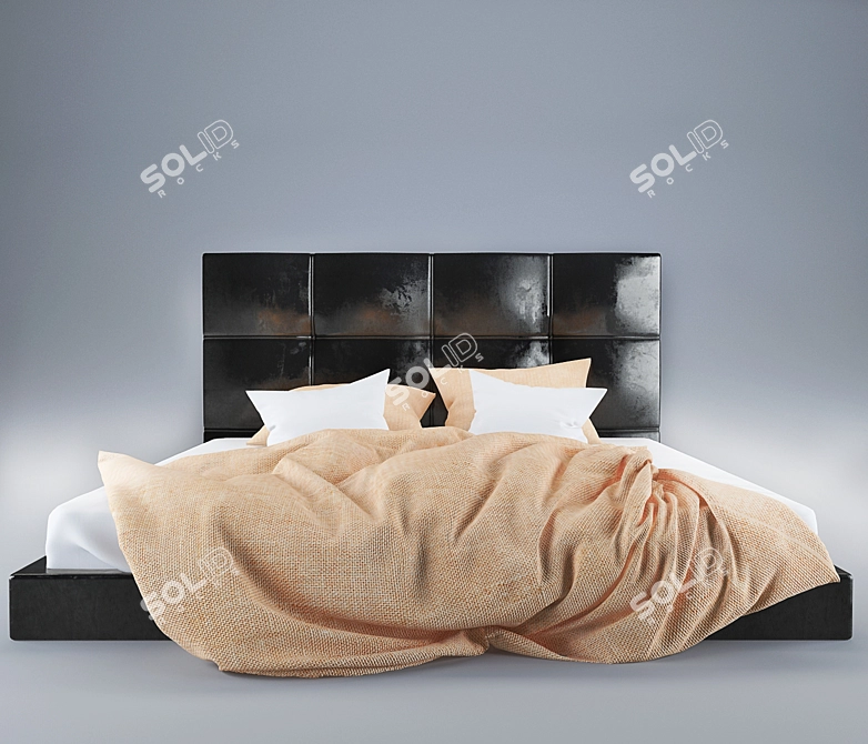 Dreamy Slumber Queen-sized Bed 3D model image 1