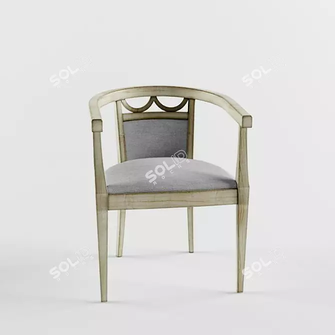 Modern Classic Chair 3D model image 2