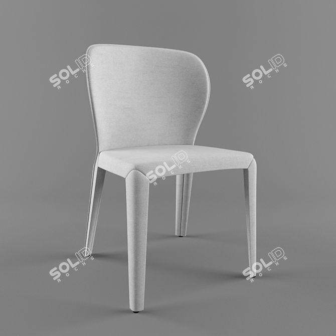 Elegant Vale Chair: Antonello Italia 3D model image 1