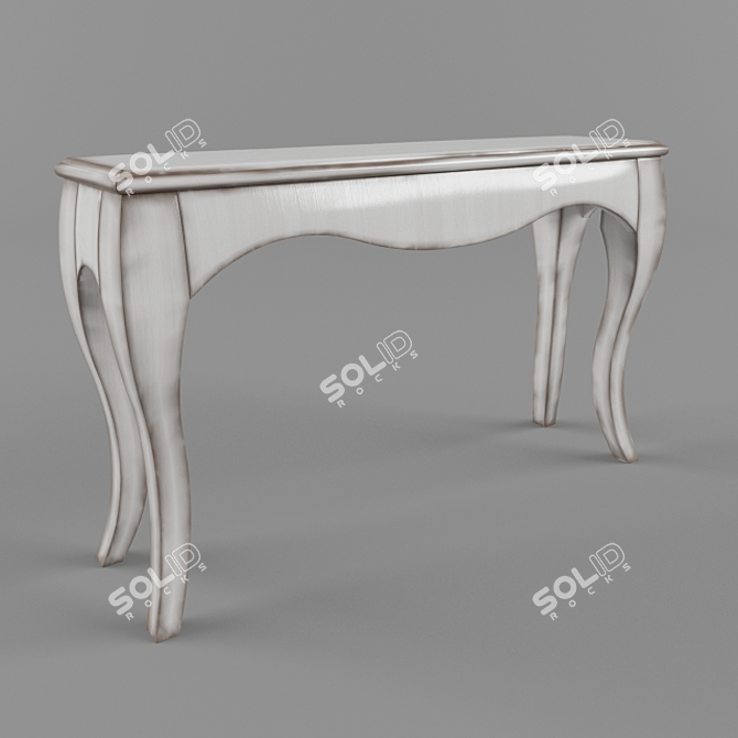 Sleek Modern Console Table 3D model image 1