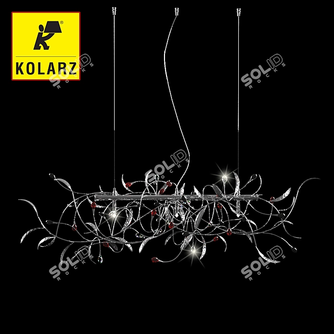 Elegant Kolarz Chandelier 3D model image 1