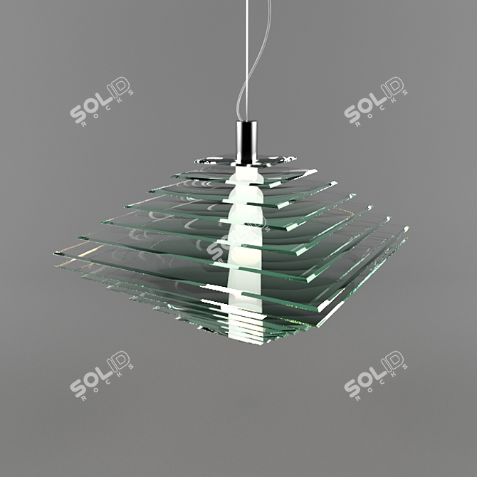 Elegant Luminary: Fabbian Pendant 3D model image 1