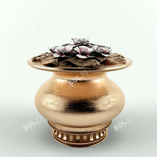 Vintage Ceramic Vase 3D model image 1