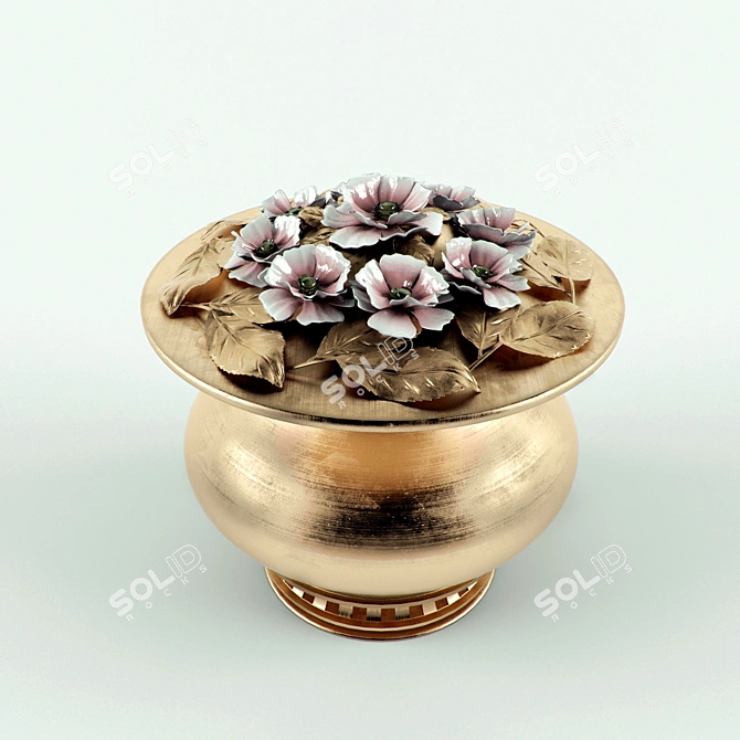 Vintage Ceramic Vase 3D model image 2