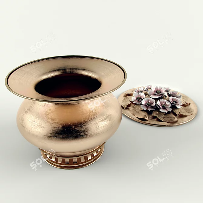 Vintage Ceramic Vase 3D model image 3