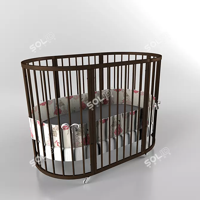 Stokke Sleepi Playpen - Versatile and Compact 3D model image 1