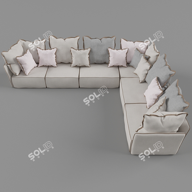 Timeless Elegance: Classic Sofa 3D model image 1