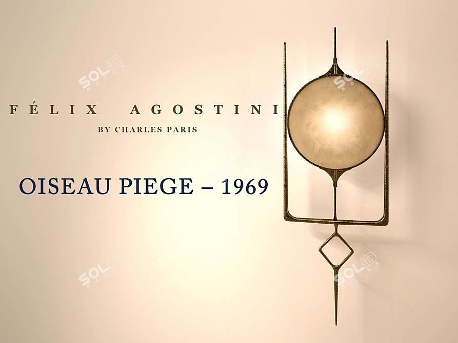 FELIX Agostini Vintage Bird Trap 3D model image 2