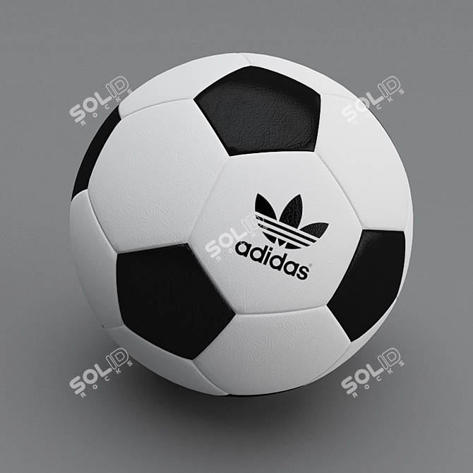 Title: Textured Football for Ultimate Play 3D model image 1