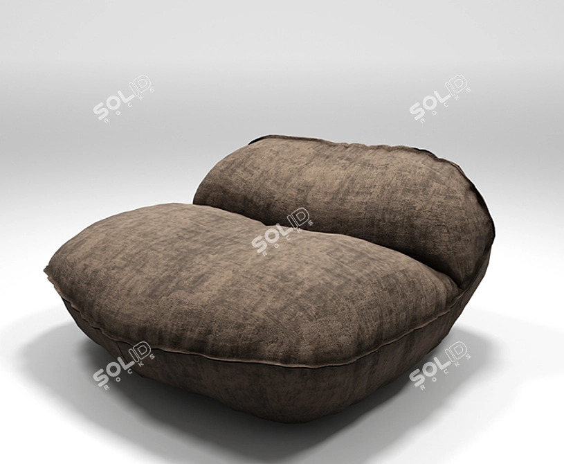 Sleek Montreal Armchair Baxter 3D model image 1