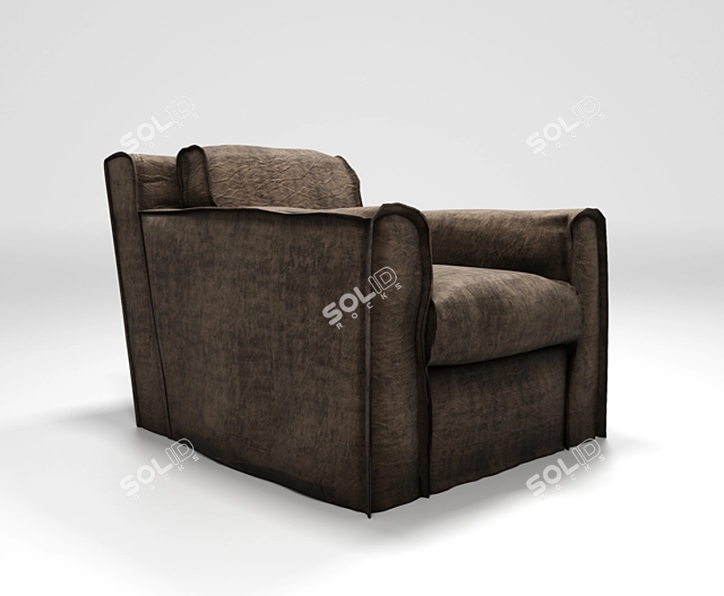 RIO BASSA Armchair: Modern and Stylish 3D model image 2