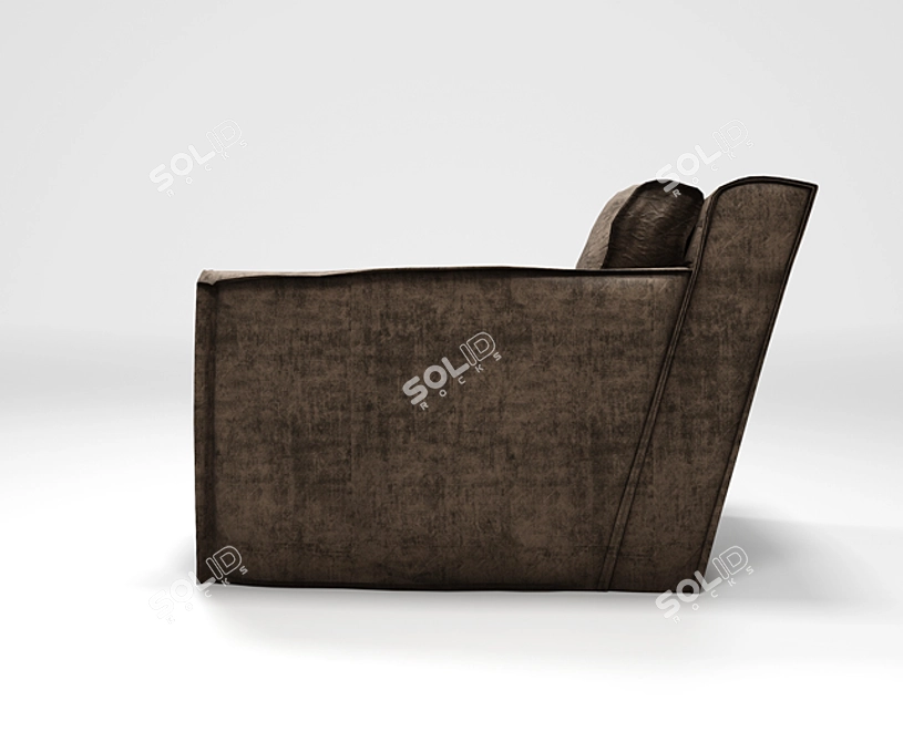 RIO BASSA Armchair: Modern and Stylish 3D model image 3