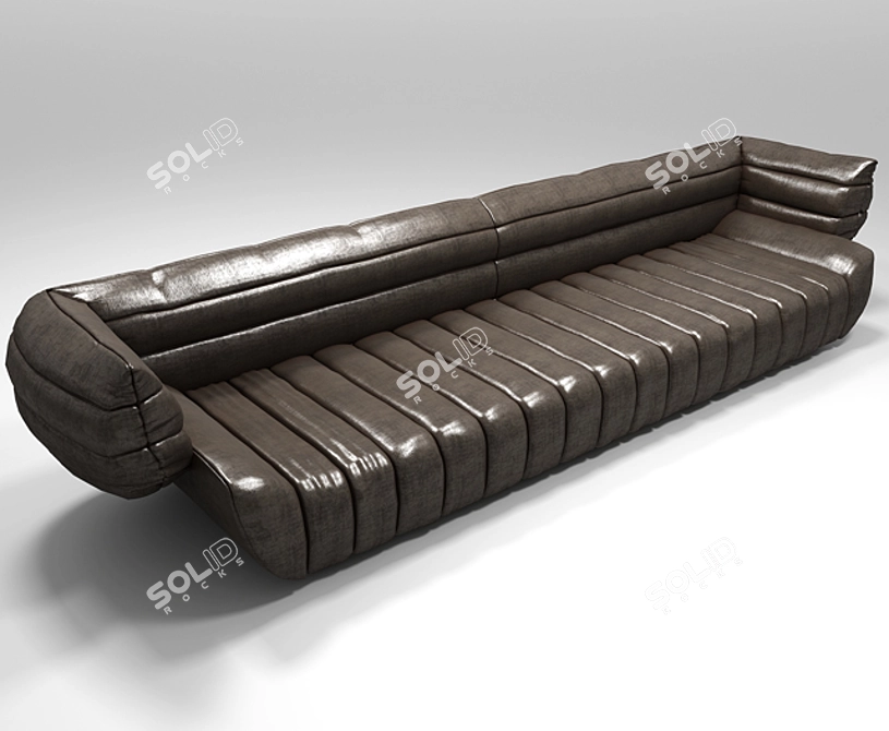 Luxurious Tactile Sofa For Modern Homes 3D model image 1