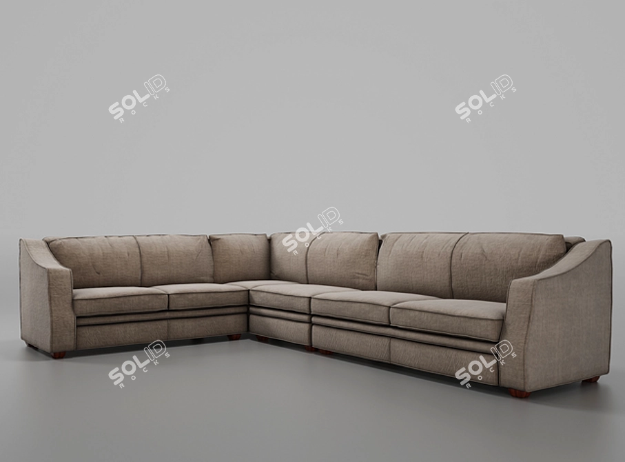 French Mise en Demeure Canape 3D model image 1