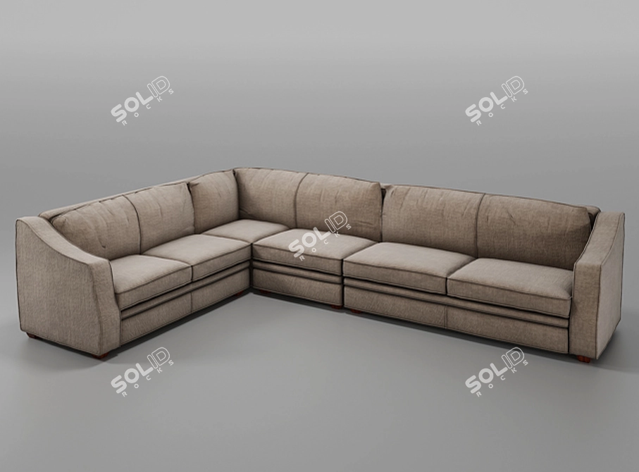 French Mise en Demeure Canape 3D model image 3