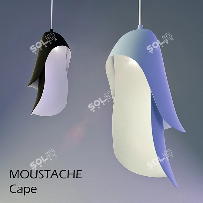 Mystic Stache Pendant Light 3D model image 1