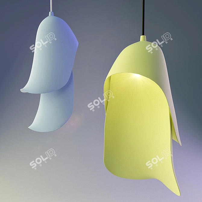 Mystic Stache Pendant Light 3D model image 2