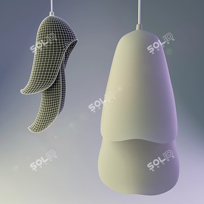 Mystic Stache Pendant Light 3D model image 3