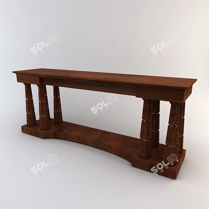 Elegant Column Sideboard: No. 8667G 3D model image 1