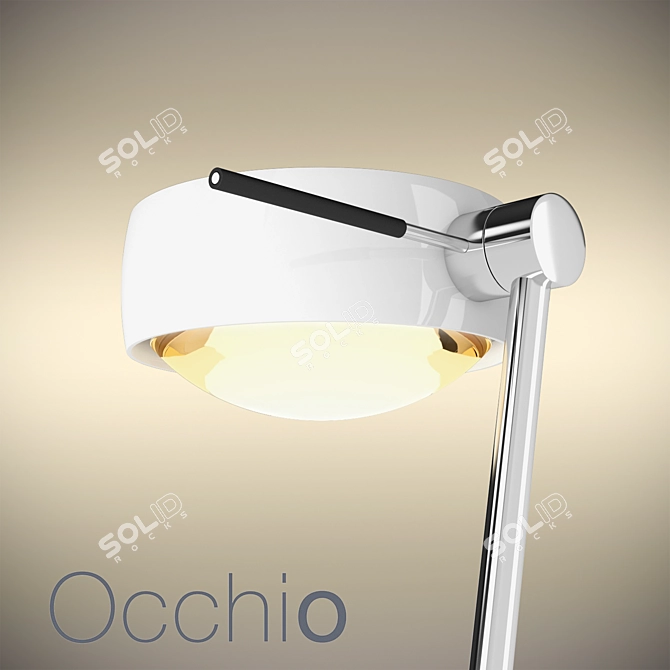 Sento LED Lettura: Versatile Floor Luminaire 3D model image 2