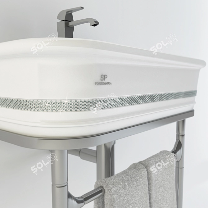 Epoque Swarovski Washbasin: Porcelanosa Grupo 3D model image 2