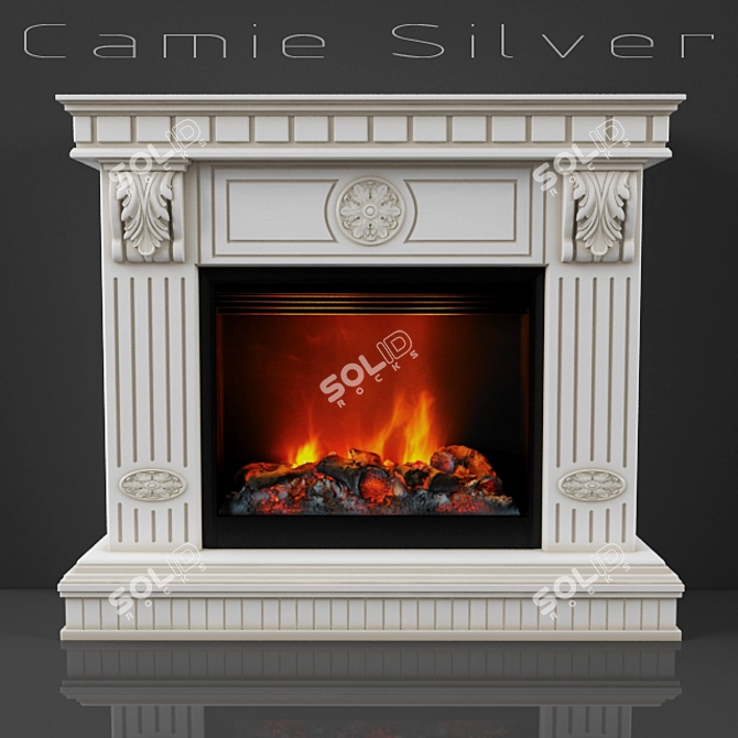 Silverfire Electric Fireplace 3D model image 1