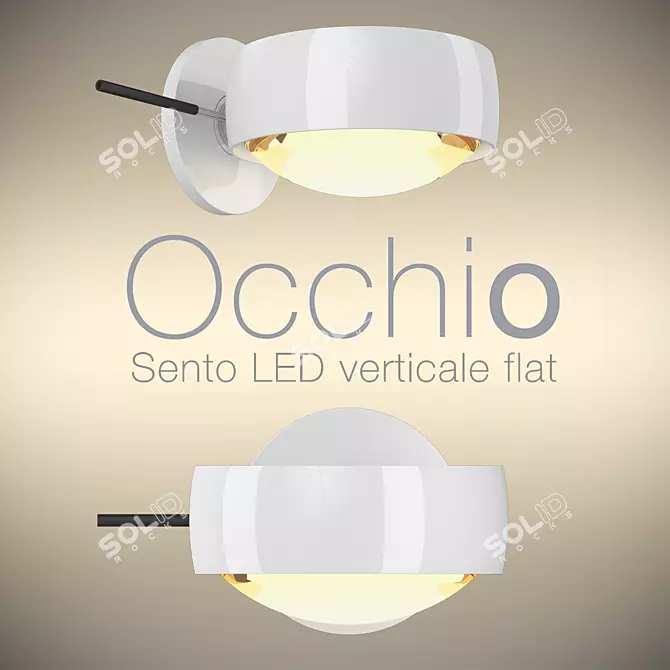 Occhio Sento LED: Stylish, Versatile Wall Luminaire 3D model image 1