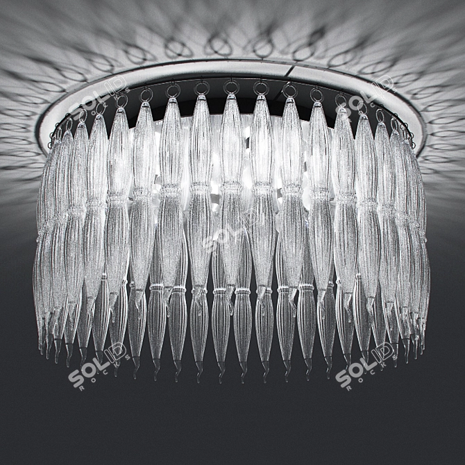 Elegant Metallux Arena Pendant 3D model image 1