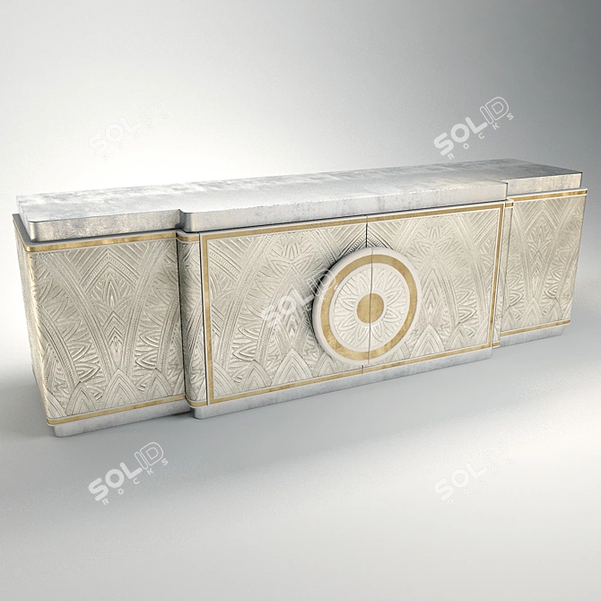 Alchymia Erasmo: Art Deco Glamour Commode 3D model image 1