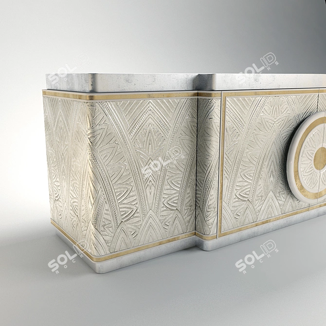 Alchymia Erasmo: Art Deco Glamour Commode 3D model image 2