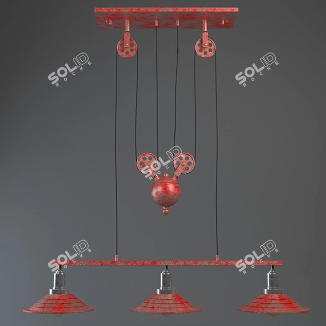 Daring Chandelier Statement Piece 3D model image 1