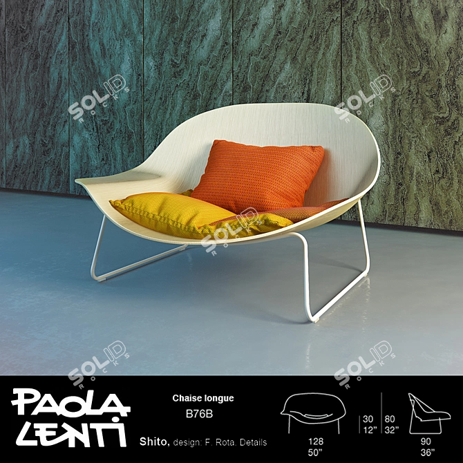 Designer Shito Chair by Paola Lenti 3D model image 1