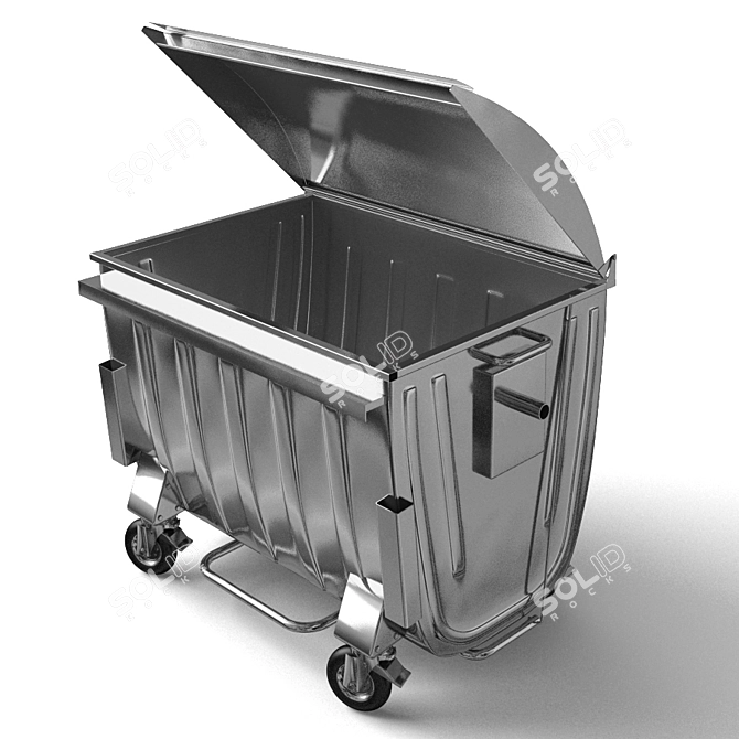 MSW Container: Clean and Efficient Waste Management 3D model image 1