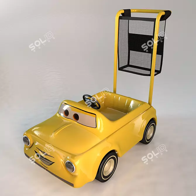 Multipurpose Shopping Cart 3D model image 1