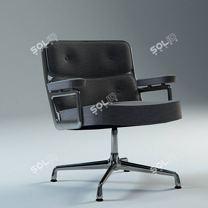 Sleek and Stylish Vitra Chair 3D model image 1
