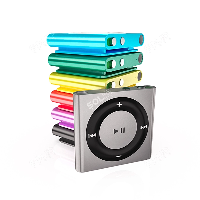 Versatile iPod Shuffle - All Colors | 1300 Polygons 3D model image 1