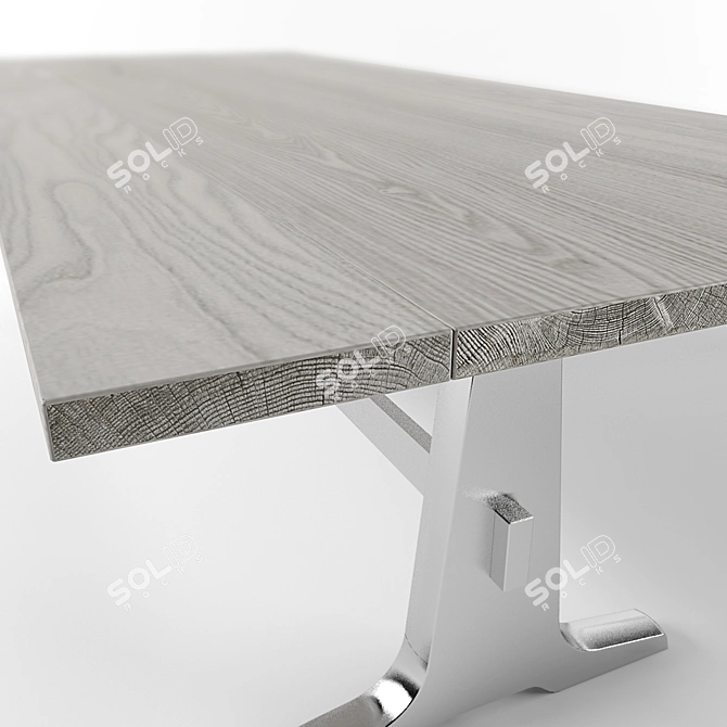 Gervasoni Brick 133: Sleek Wooden Table 3D model image 2